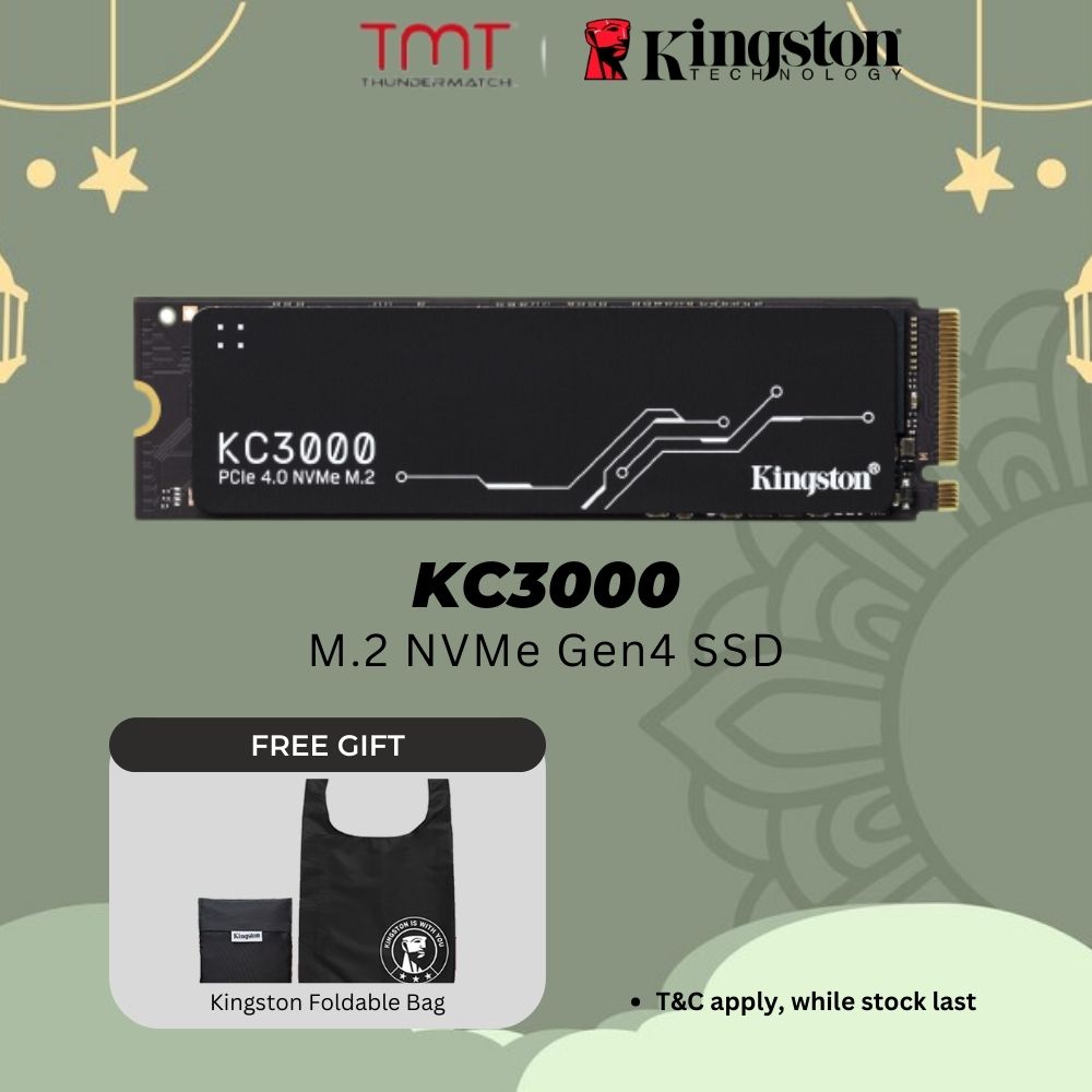(FREE GIFT) Kingston KC3000 M.2 2280 PCIe NVMe Gen4 SSD SKC3000S SKC3000D