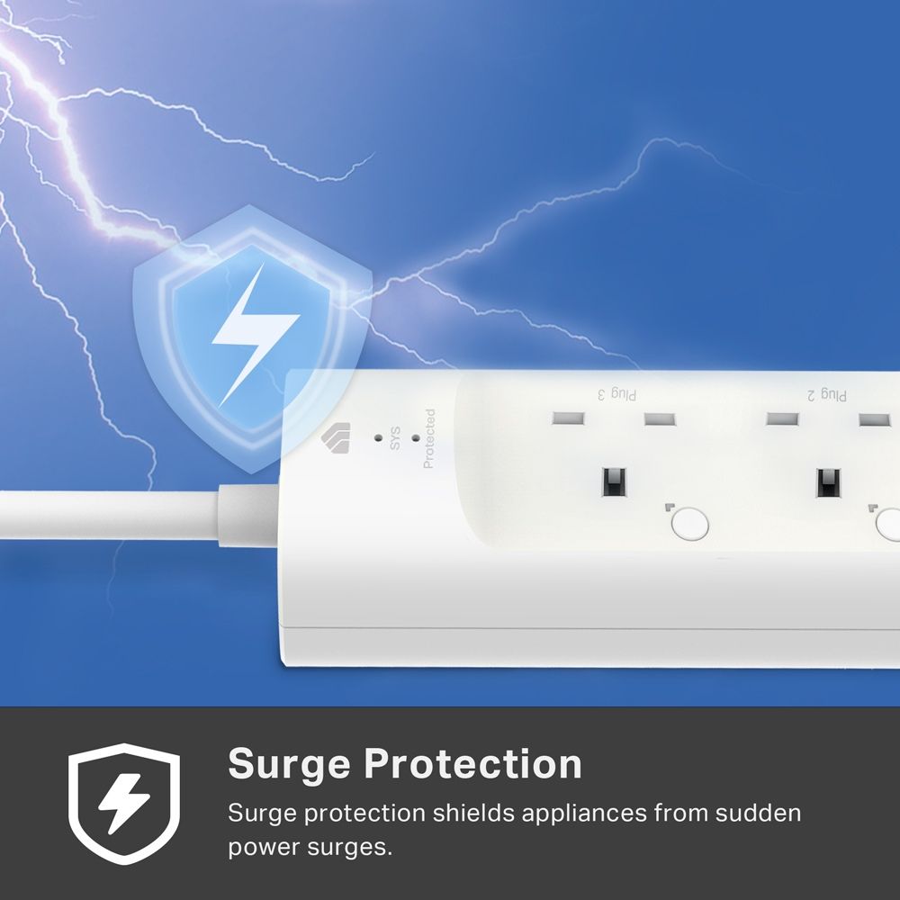 TP-Link KP303 3 Outlets Smart WiFi PowerStrip/2.4GHz (1 Year Warranty)