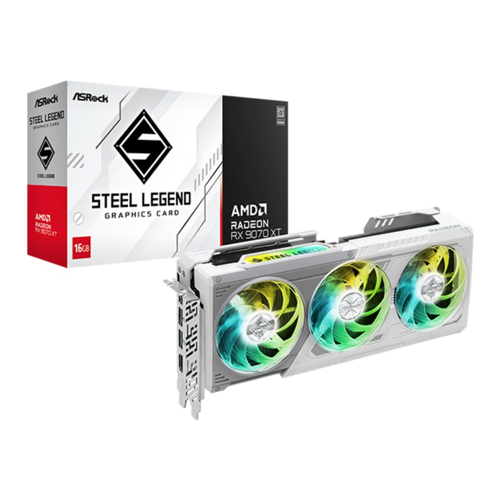 ASRock Radeon RX 9070 XT Steel Legend