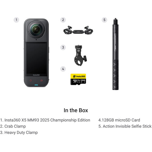 Insta360 X5 8K 360 Video Action Camera