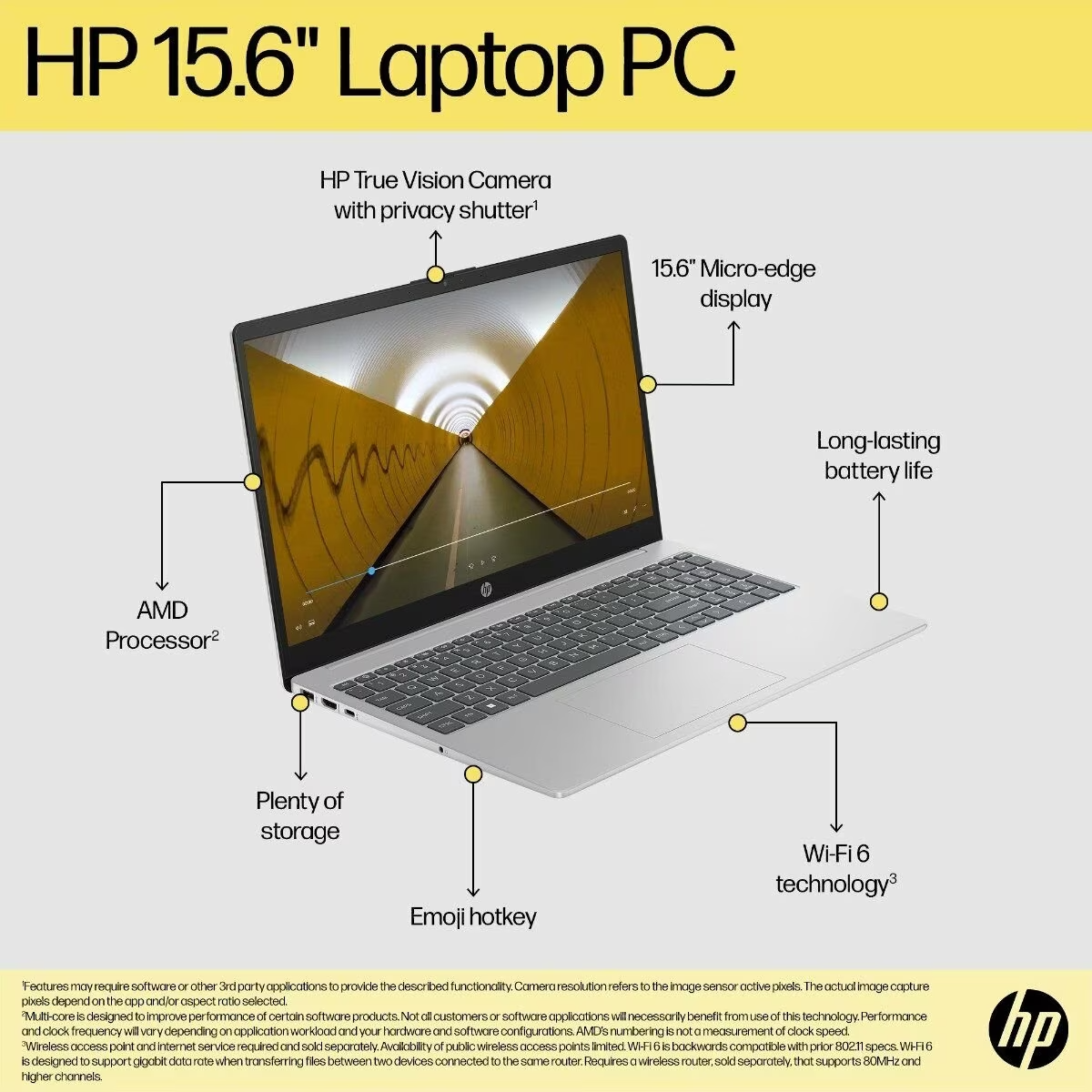 HP 15-fc0420AU/fc0421AU Laptop | AMD Athlon Silver 7120U