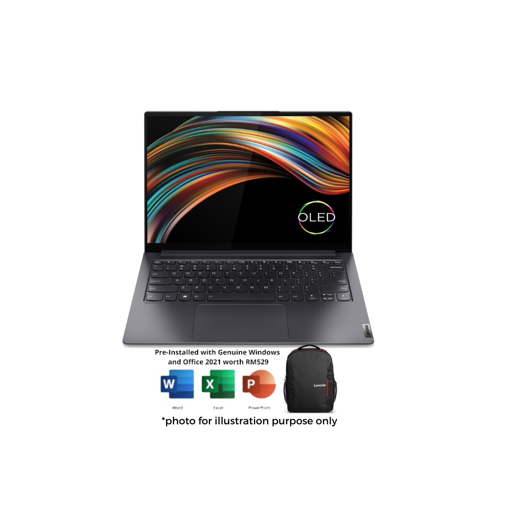 Lenovo Yoga Slim 7 Pro 14ACH5 82N5006UMJ Laptop | AMD Ryzen 7 5800H | 16GB RAM 512GB SSD | 14" OLED | W11 | MS OFFCE+BAG