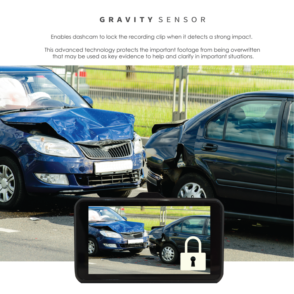 Cuevia V8 Dash Camera with Dual Channel Full HD 1080P
