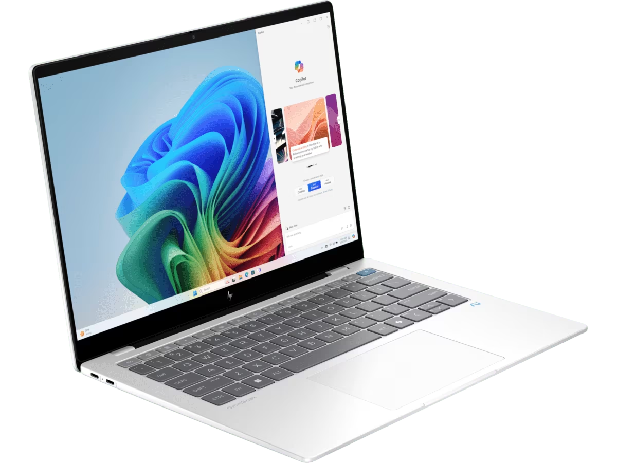 HP OmniBook X14-fe1013QU Laptop | Qualcomm Snapdragon X1P-42-100