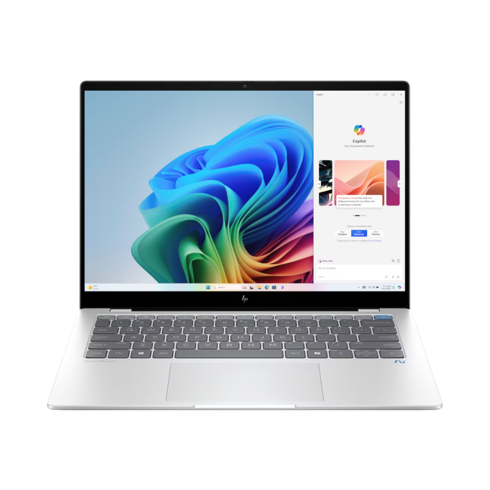 HP OmniBook X14-fe1013QU Laptop | Qualcomm Snapdragon X1P-42-100