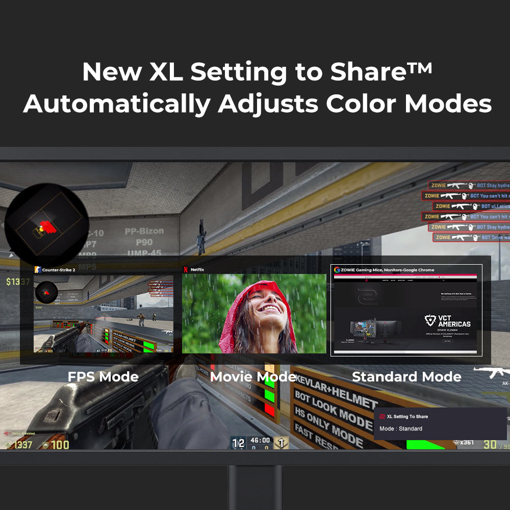 BenQ Zowie Gaming Monitor XL2546X+/XL2566X+ | 1920 x 1080