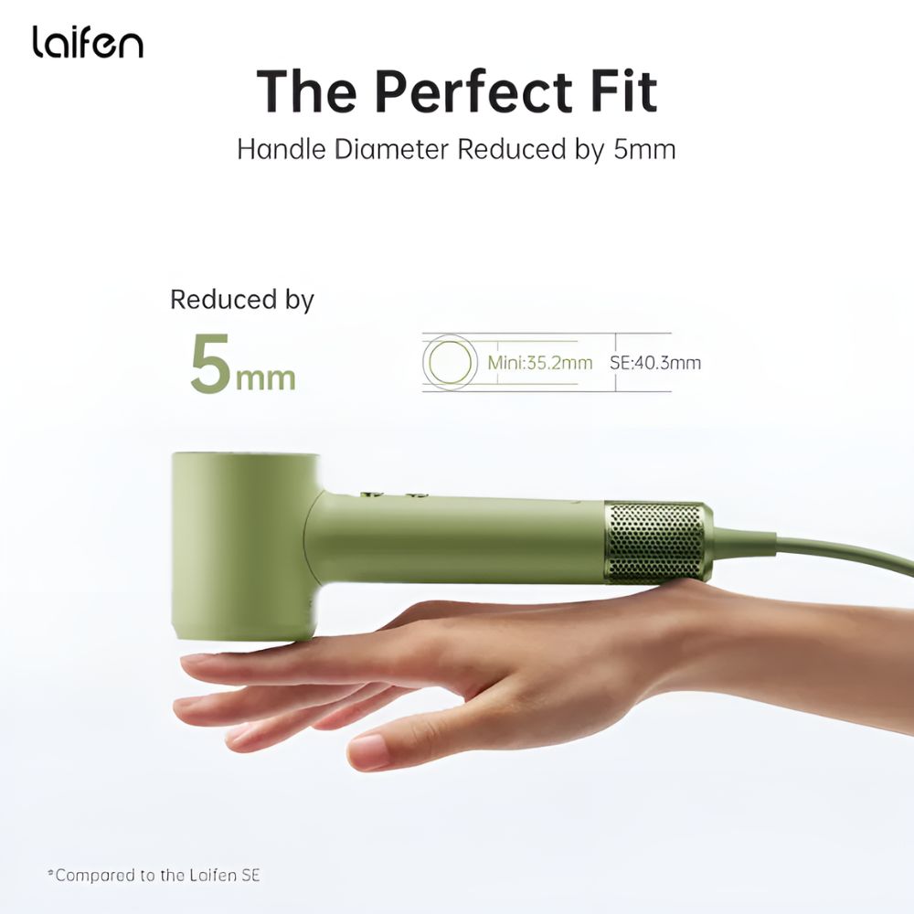 (Refurbished Unit) Laifen Mini High-Speed Hair Dryer - White
