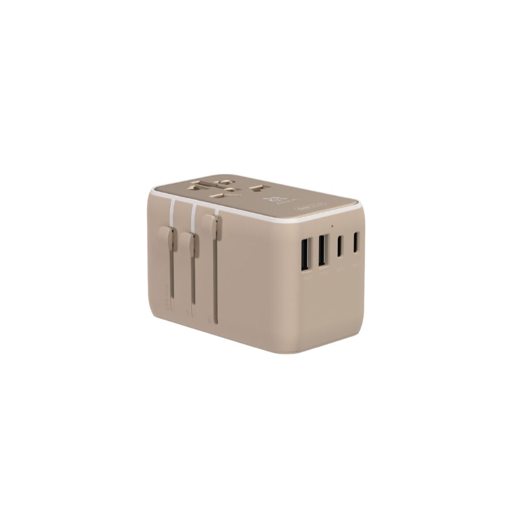 ADAM elements T35L Universal Travel Adapter with Built-In USB-C Cable