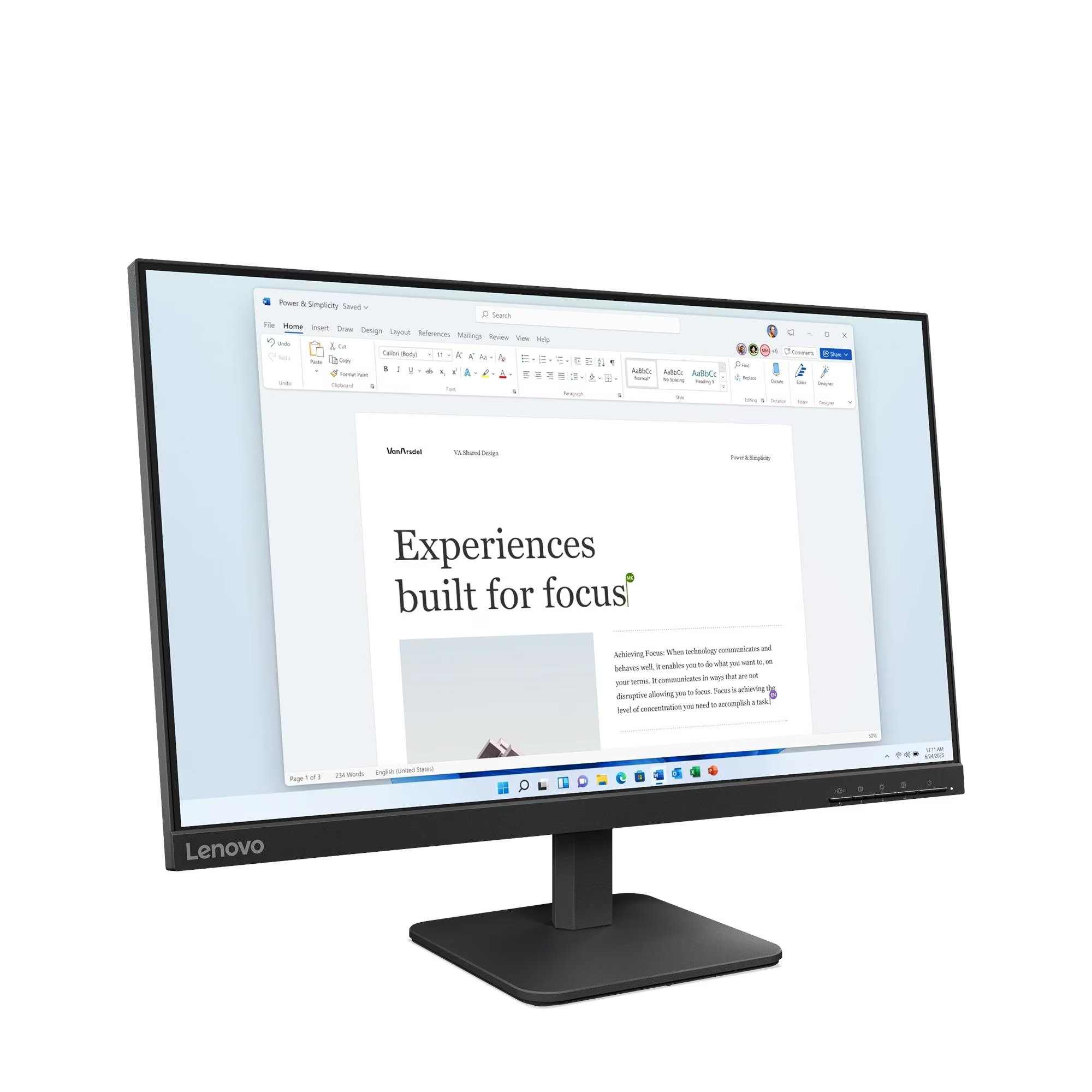 Lenovo L24-4e (68C2KAC1MY) 23.8" Monitor | 1920 x 1080