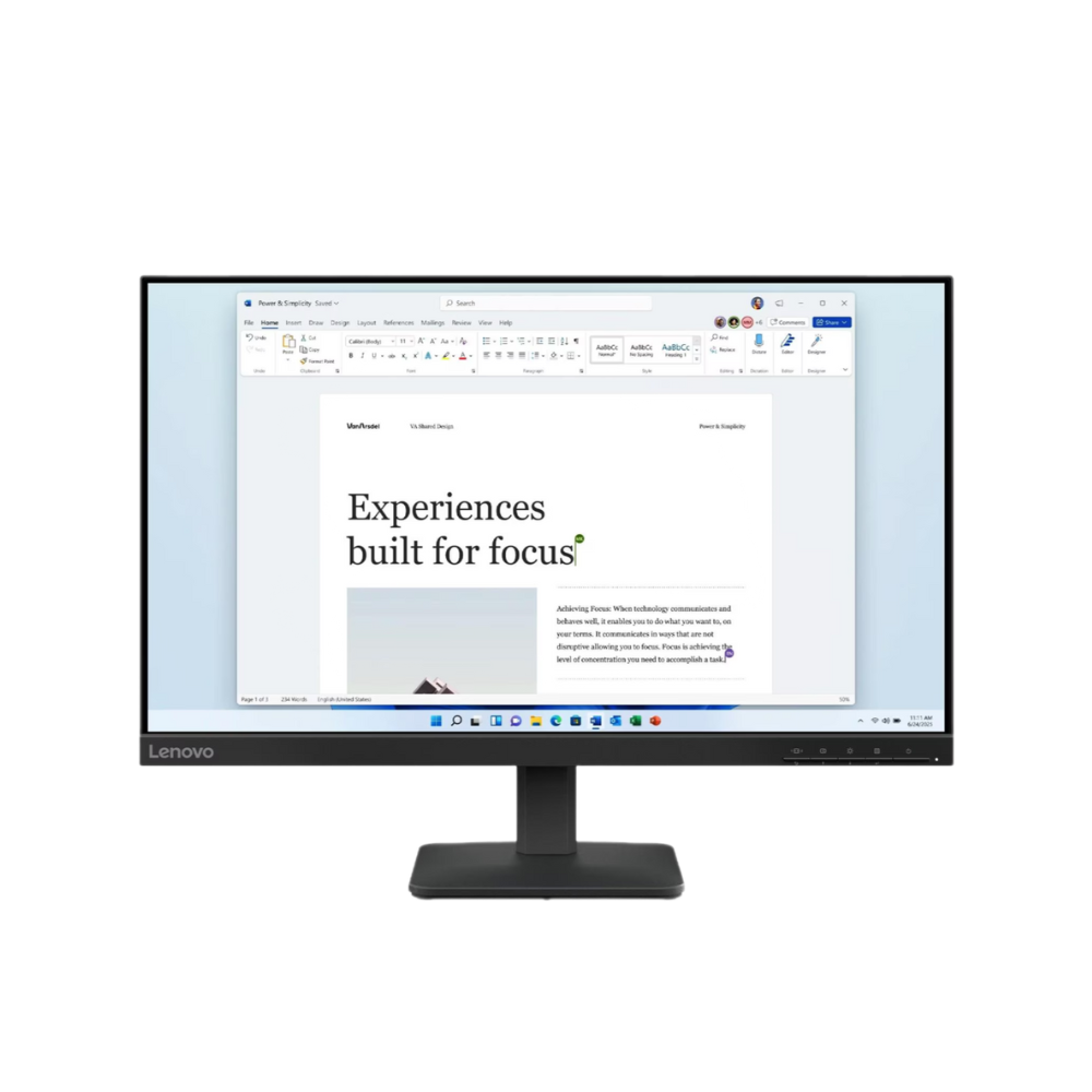 Lenovo L24-4e (68C2KAC1MY) 23.8" Monitor | 1920 x 1080