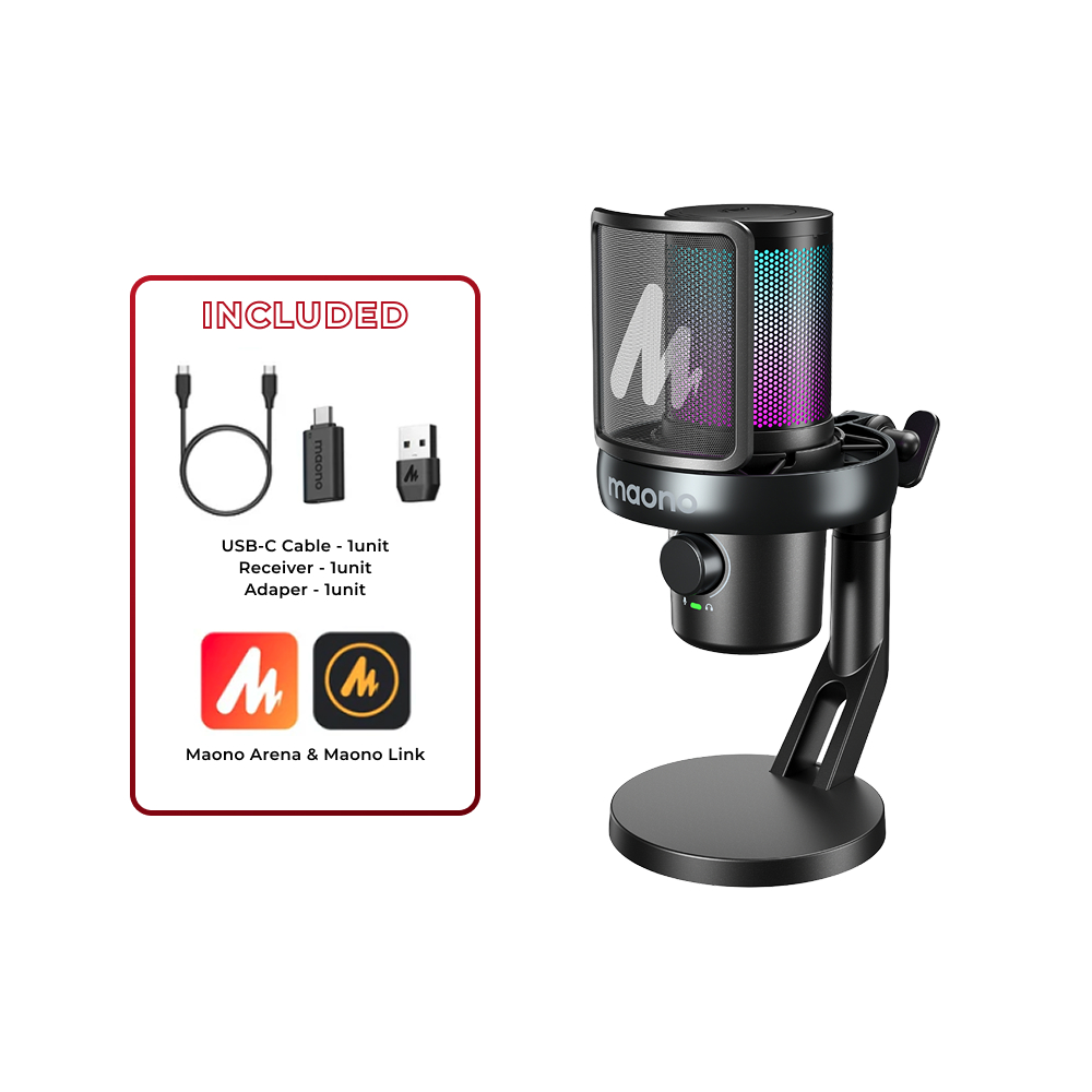 Maono DM40 Pro USB/Wireless Gaming Desktop Microphone