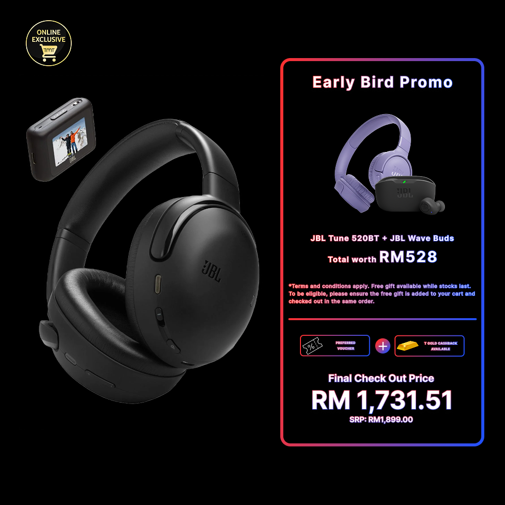 JBL Tour One M3 Wireless Over-Ear Noise Cancelling Headphones with JBL Smart Tx