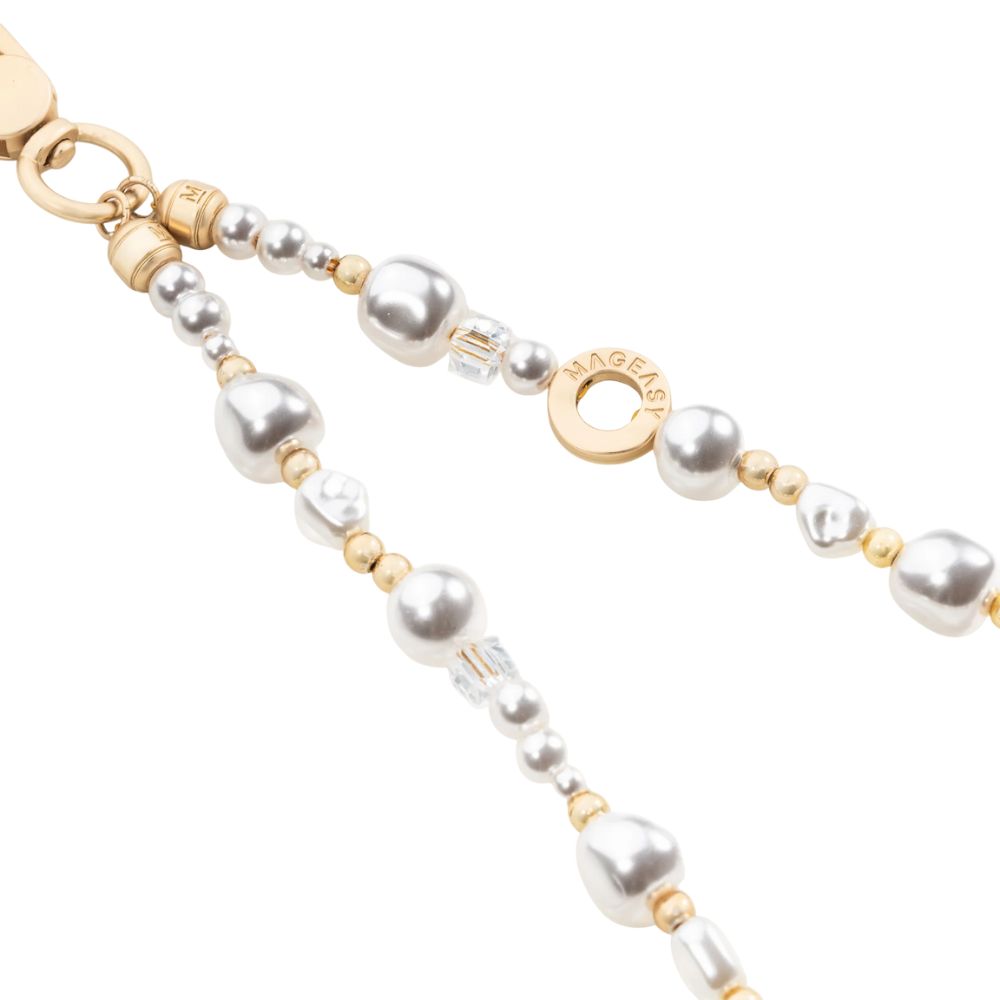 Mageasy Phone Pearl Wrist Strap + Strap Card