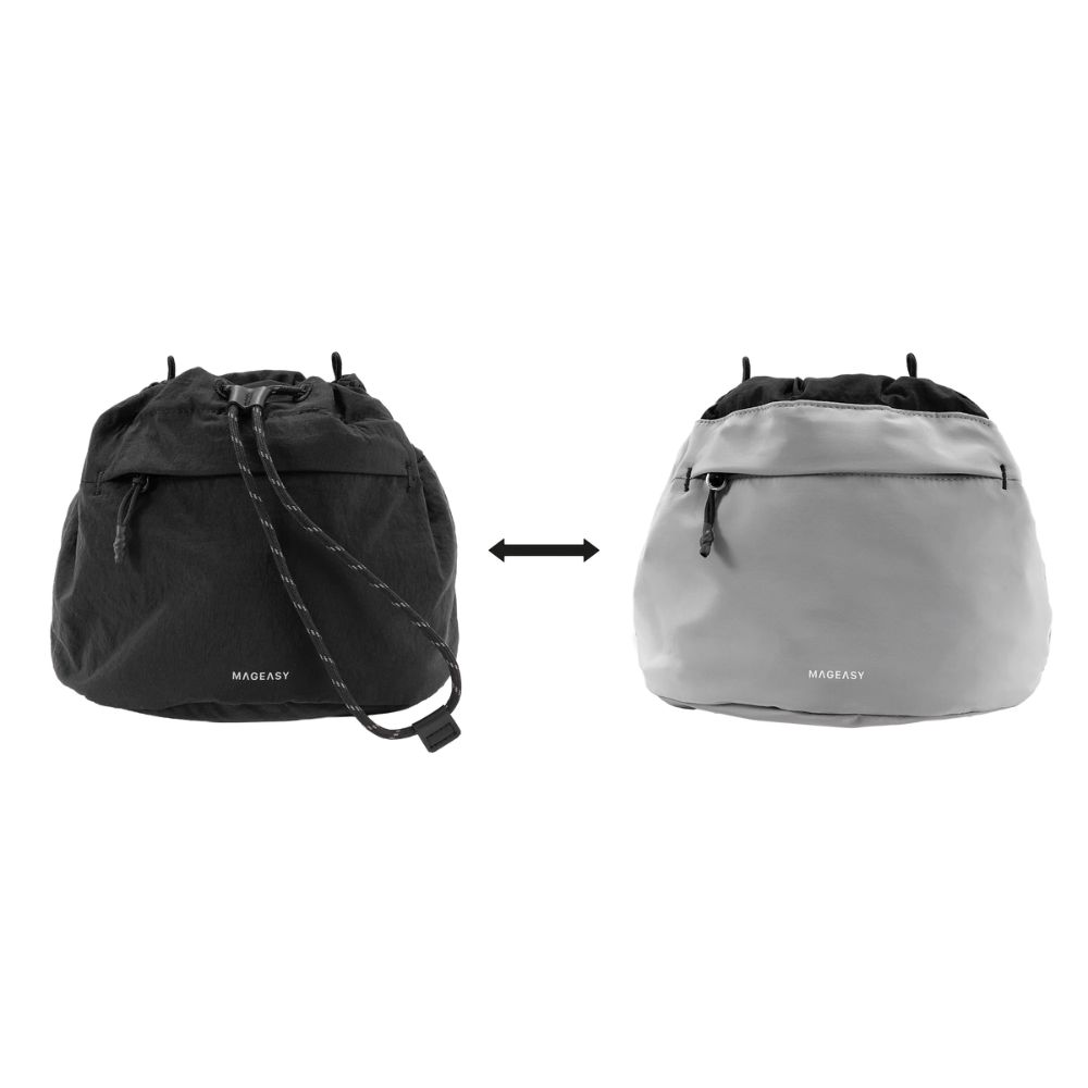 Mageasy Flip Bucket Crossbody Bag