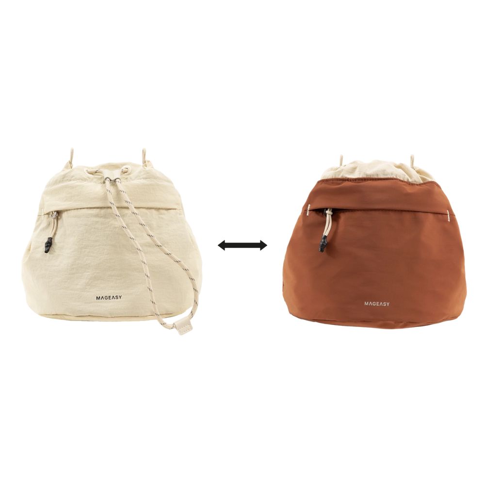 Mageasy Flip Bucket Crossbody Bag