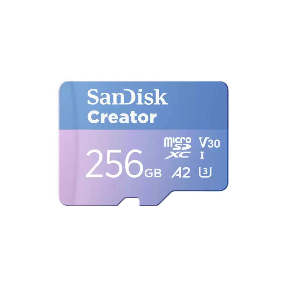 SanDisk Creator microSD UHS-I C10 V30 U3 A2 Memory Card