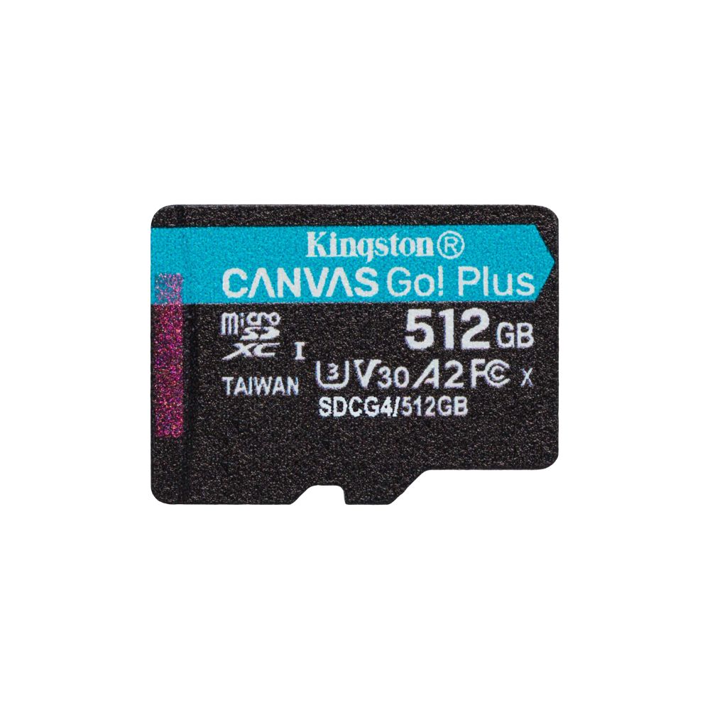 Kingston Canvas Go! Plus microSD UHS-I C10 U3 V30 A2 Memory Card SDCG4
