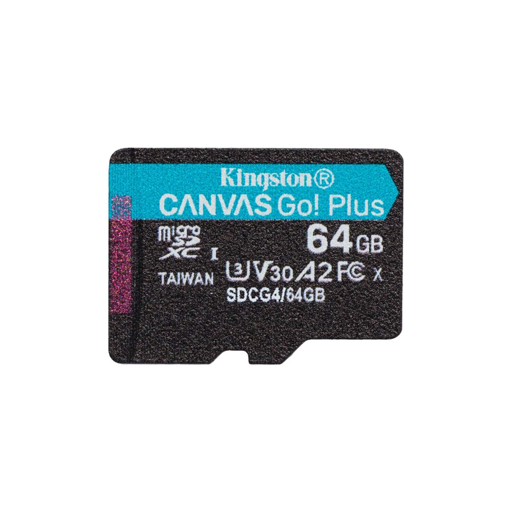 Kingston Canvas Go! Plus microSD UHS-I C10 U3 V30 A2 Memory Card SDCG4