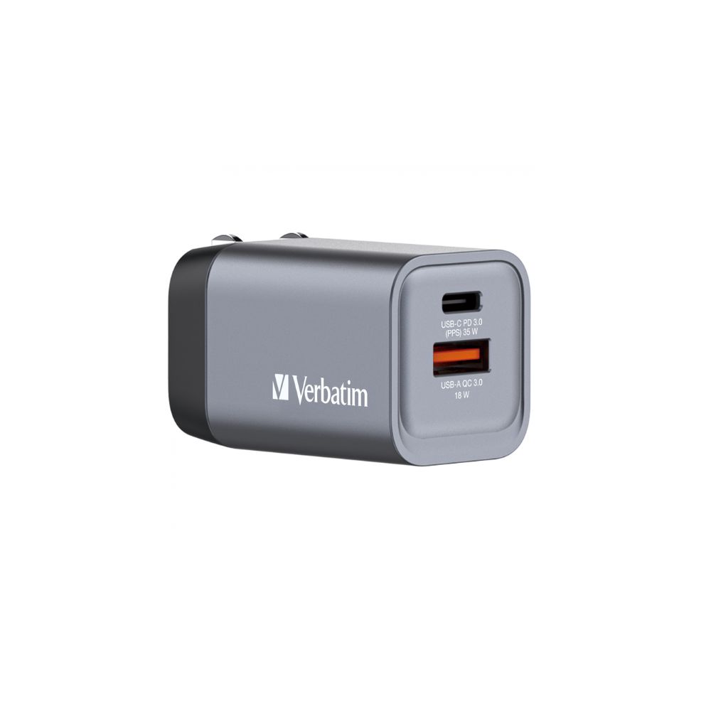 Verbatim GNC-35 GaN 35W 2 Port Wall Charger