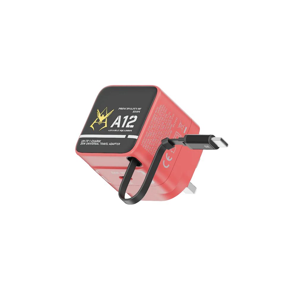 Momax x Gundam 1-Charge 35W Charger with Retractable USB-C Cable