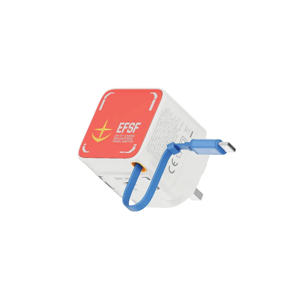 Momax x Gundam 1-Charge 35W Charger with Retractable USB-C Cable
