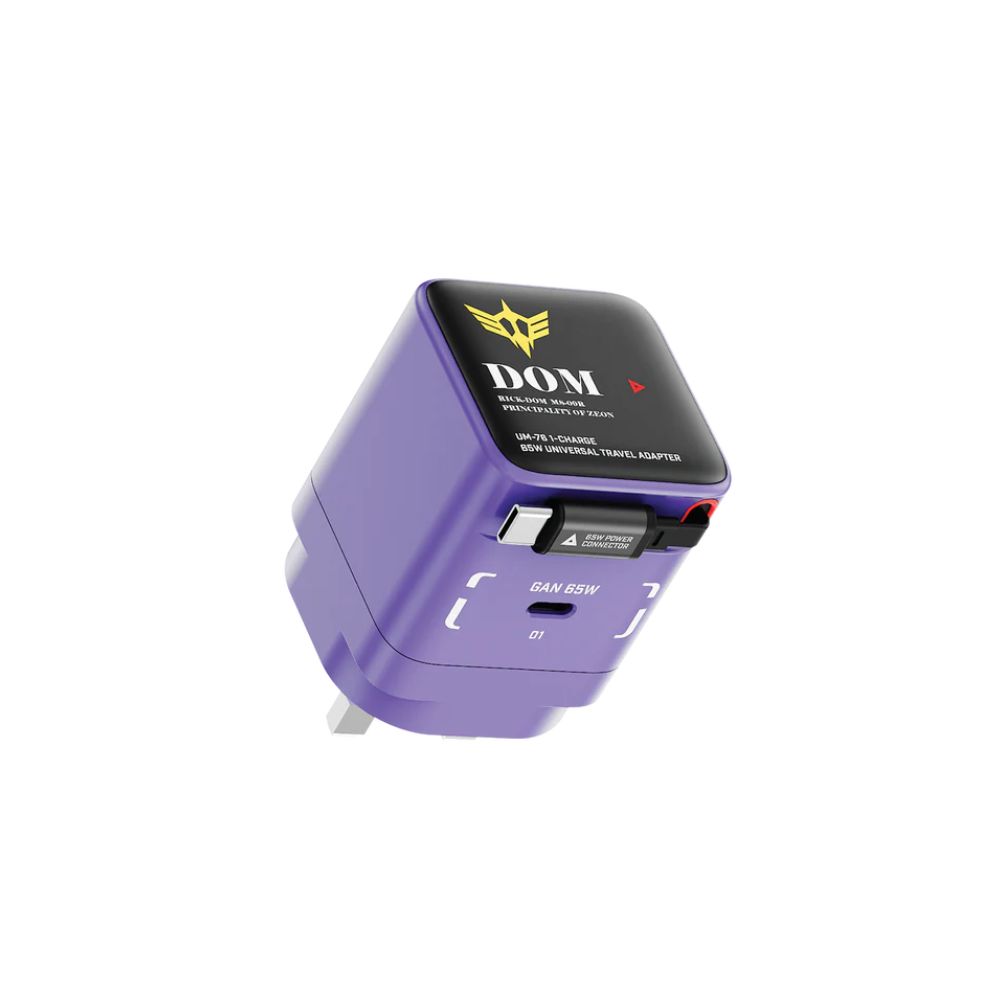 Momax x Gundam 1-Charge 65W Charger with Retractable USB-C Cable