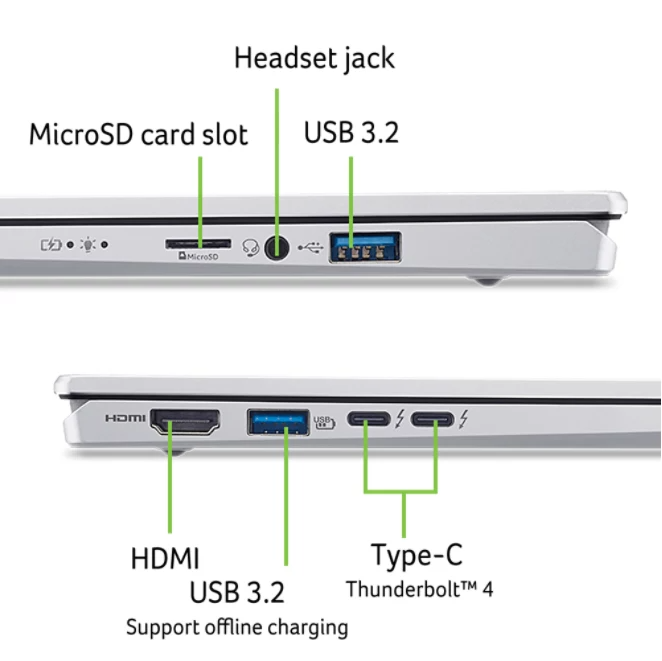 ACER Swift Go 14 SFG14-74-74UR Laptop | Intel Core Ultra 7 255H