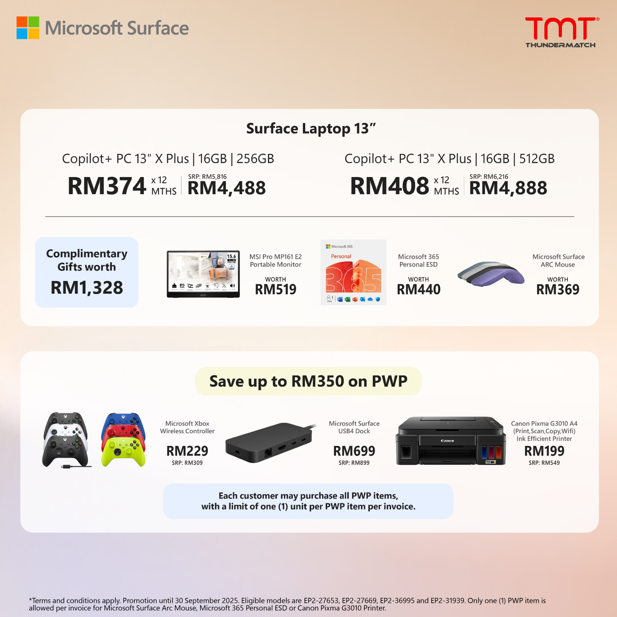 NEW Microsoft Surface Laptop 13" | Snapdragon X Plus 8 Cores | 13" Touch