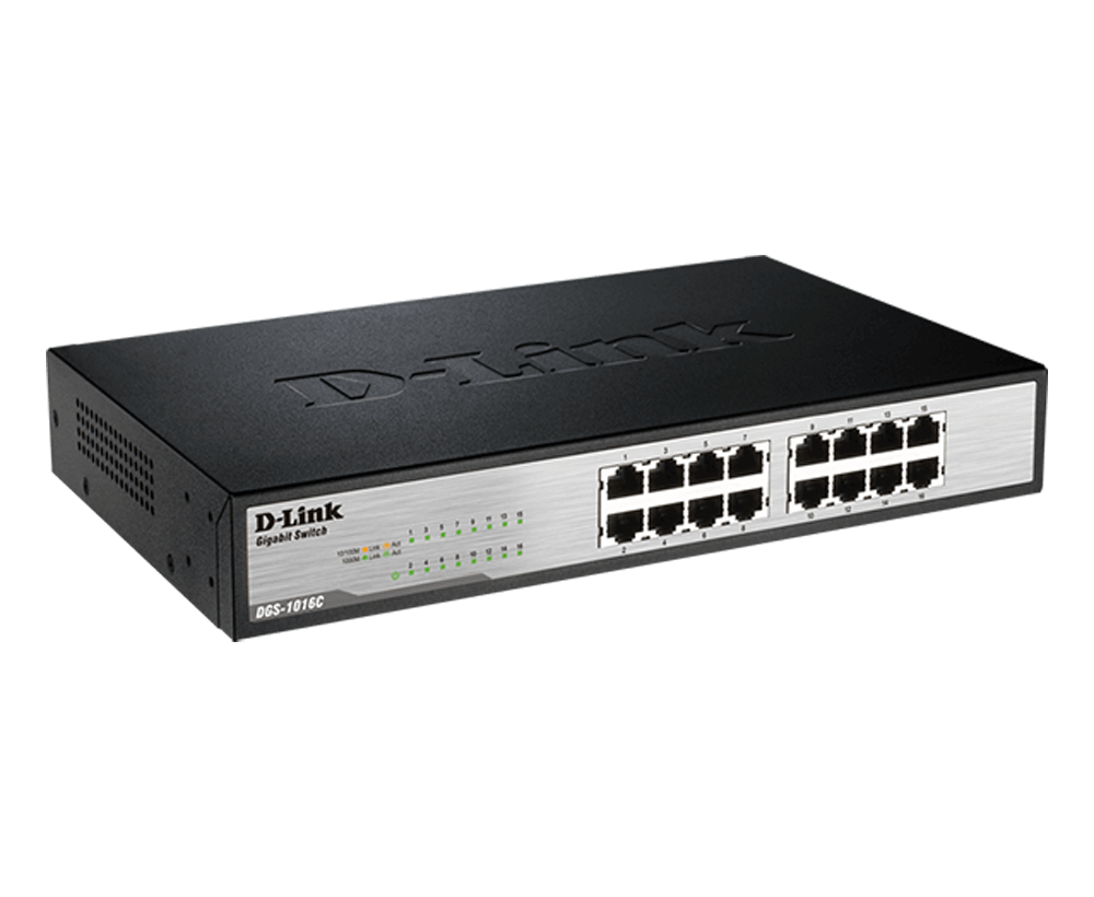 D-Link DGS-1016C 16 Port Gigabit Unmanaged Switch