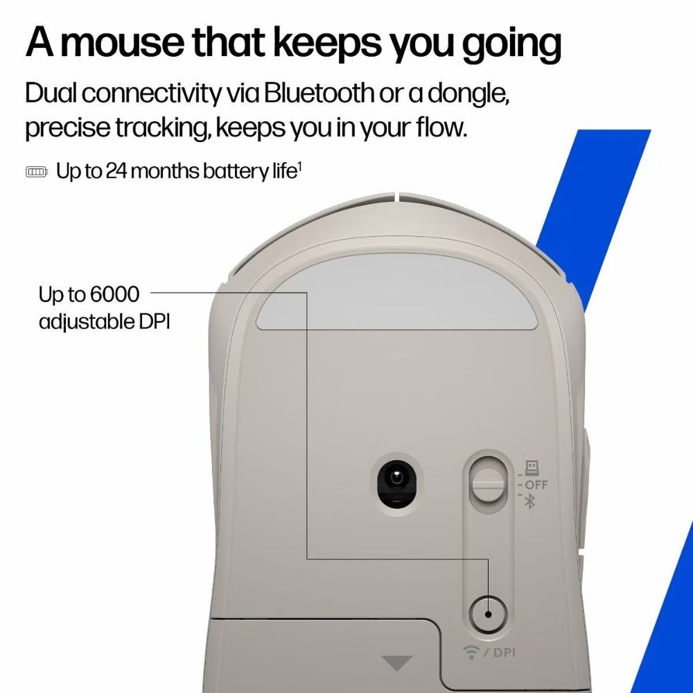 HP Mouse 400 Quiet Dual Mode | Wireless / Bluetooth | 1 Year Warranty