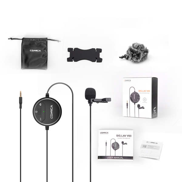 Comica SIG.LAV V03 Condenser Omnidirectional Video Microphone (1 Year Warranty)