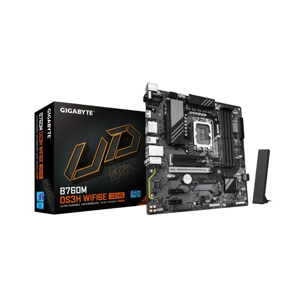 Gigabyte B760M DS3H WIFI6E Gen5 mATX Motherboard