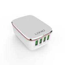 Ldnio Charger A4404 UK/Euro/US Plug / 4 Usb Ports / White (1 Year Warranty)