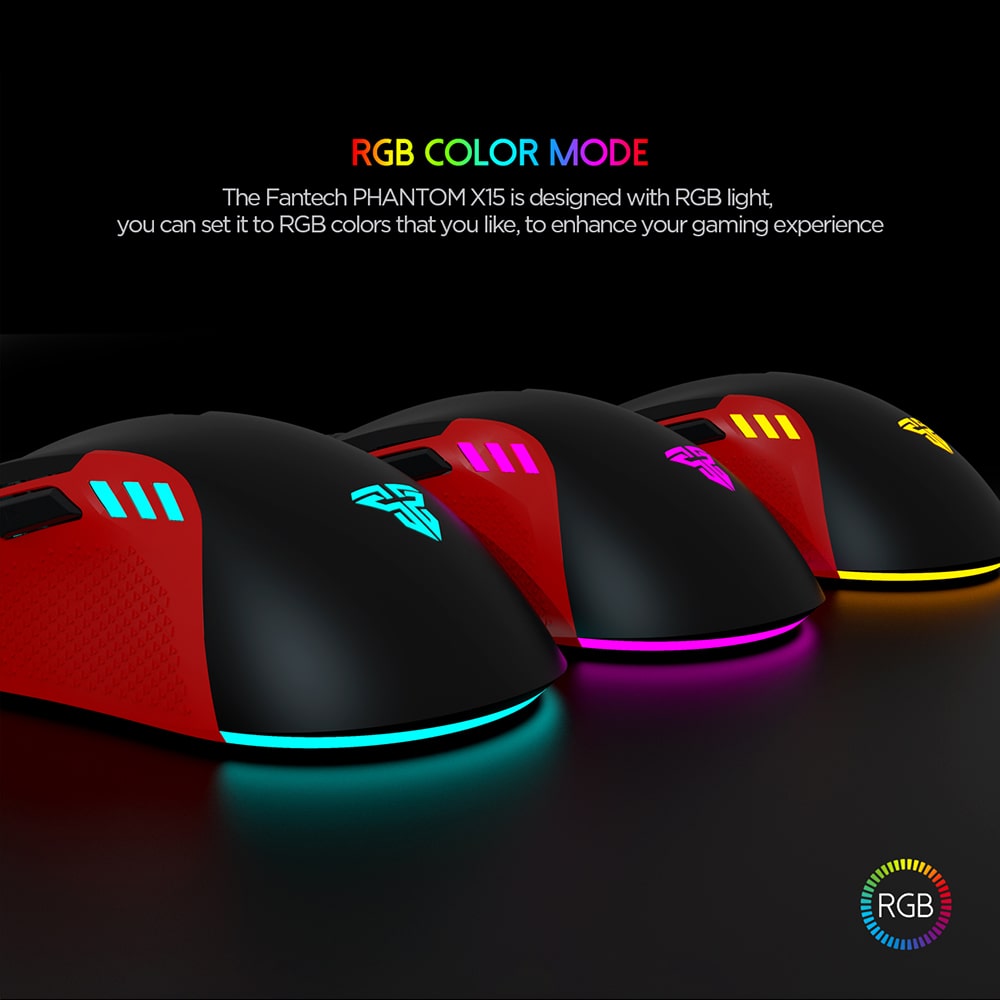 Fantech X15 Phantom RGB Programable Gaming Mouse