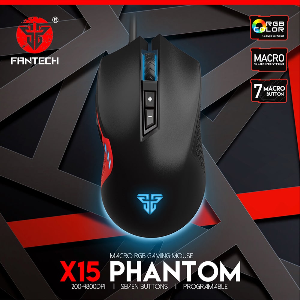 Fantech X15 Phantom RGB Programable Gaming Mouse