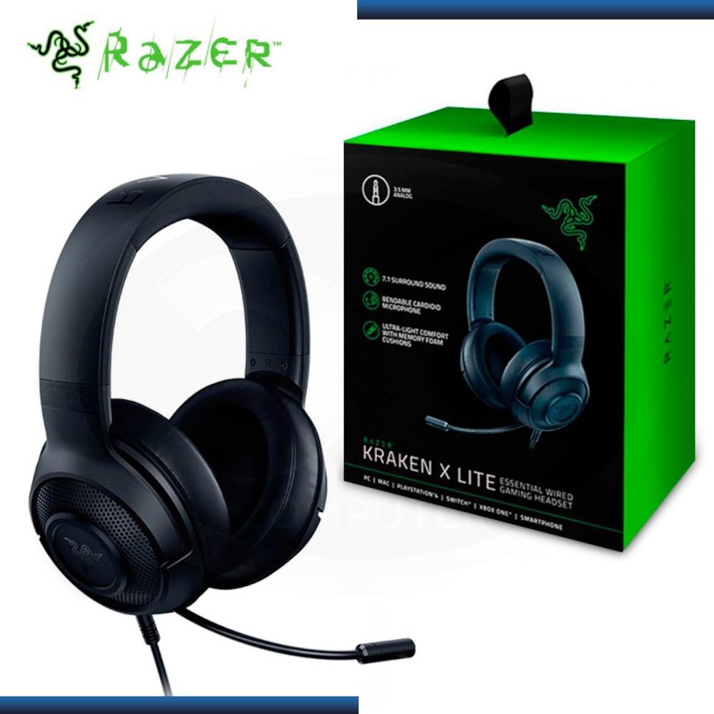 (Special Promo) Razer Kraken X Lite Wired Gaming Headset | 7.1 Surround Sound