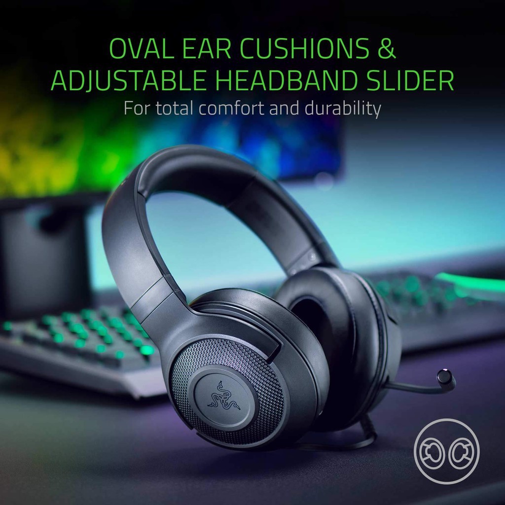 (Special Promo) Razer Kraken X Lite Wired Gaming Headset | 7.1 Surround Sound