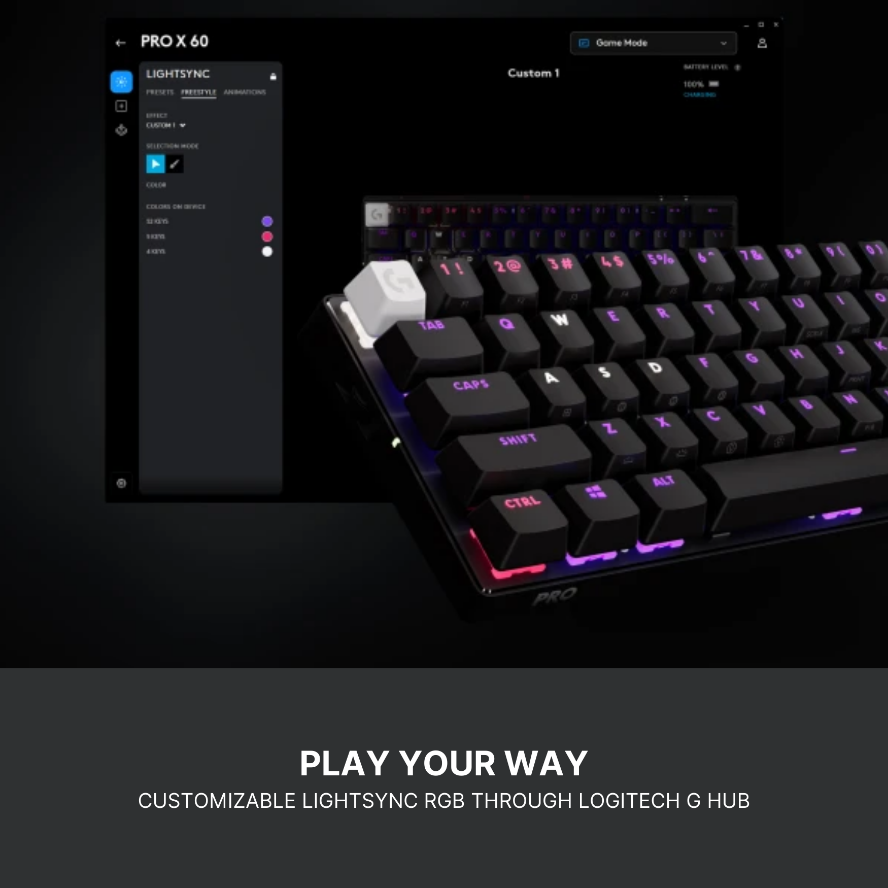 (Hot Deals) Logitech G Pro X 60 LIGHTSPEED Wireless Gaming Keyboard