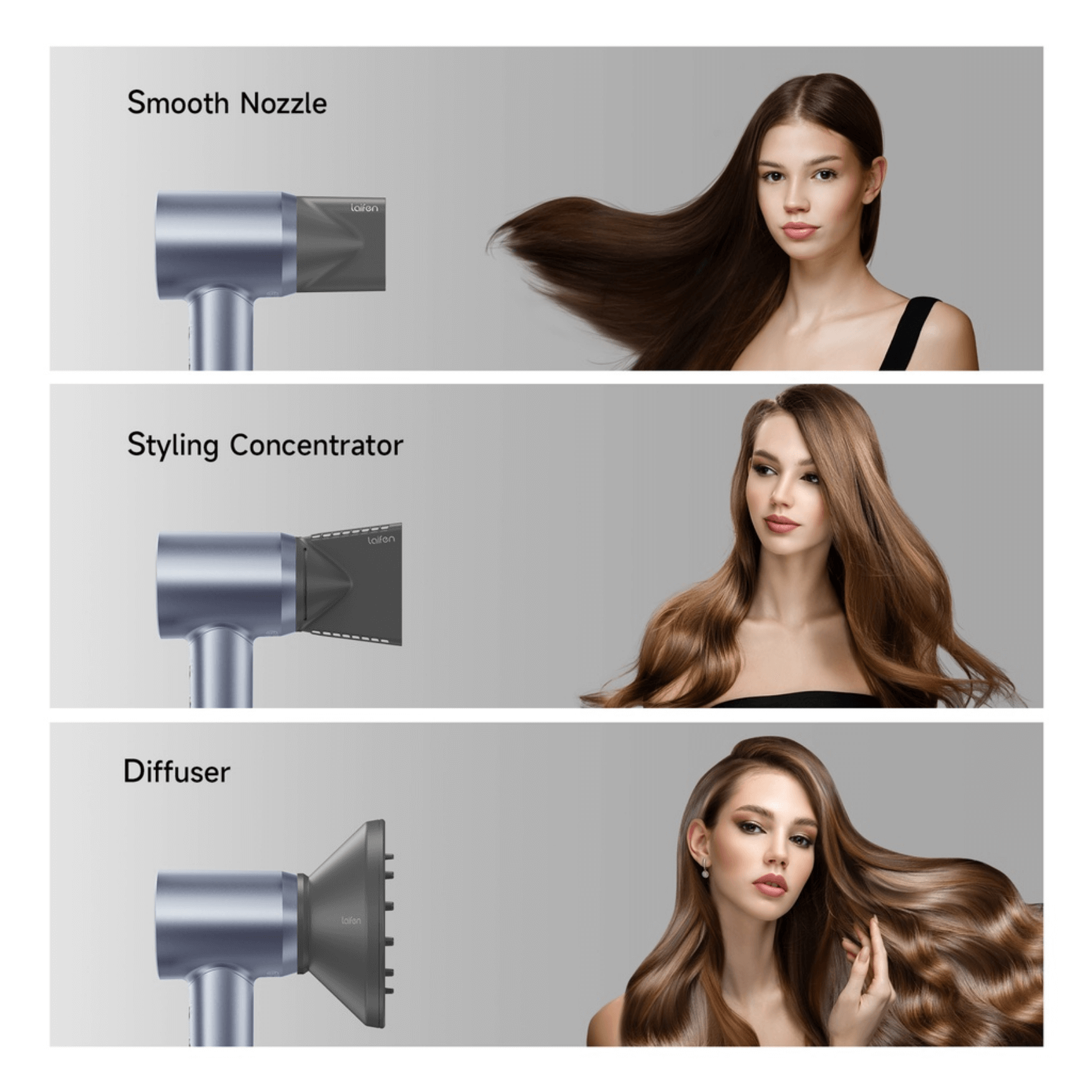 (Hot Deals) Laifen Swift Special High-Speed Hair Dryer - Black [Open Seal]
