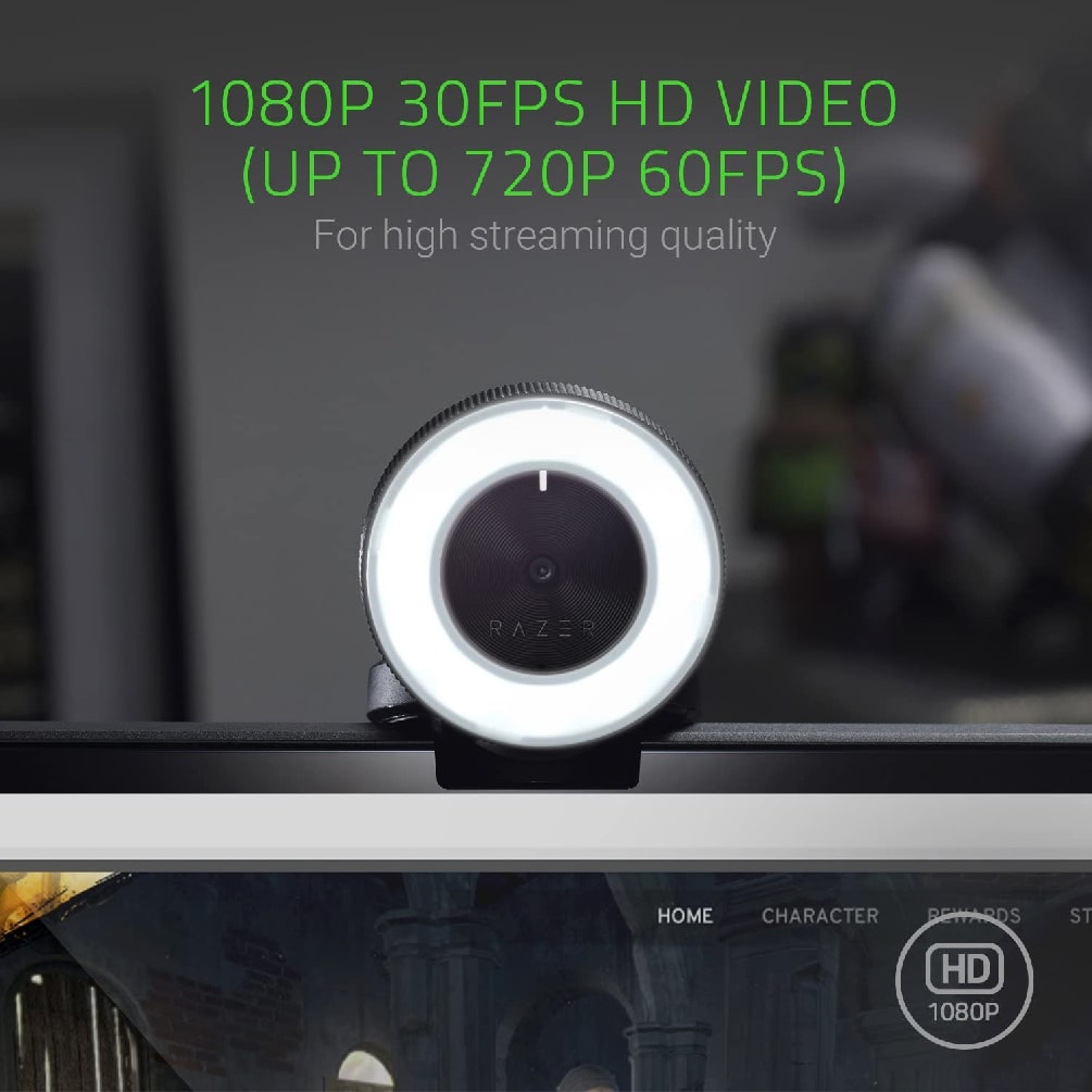 Razer Kiyo USB Webcam - for Full HD Streaming