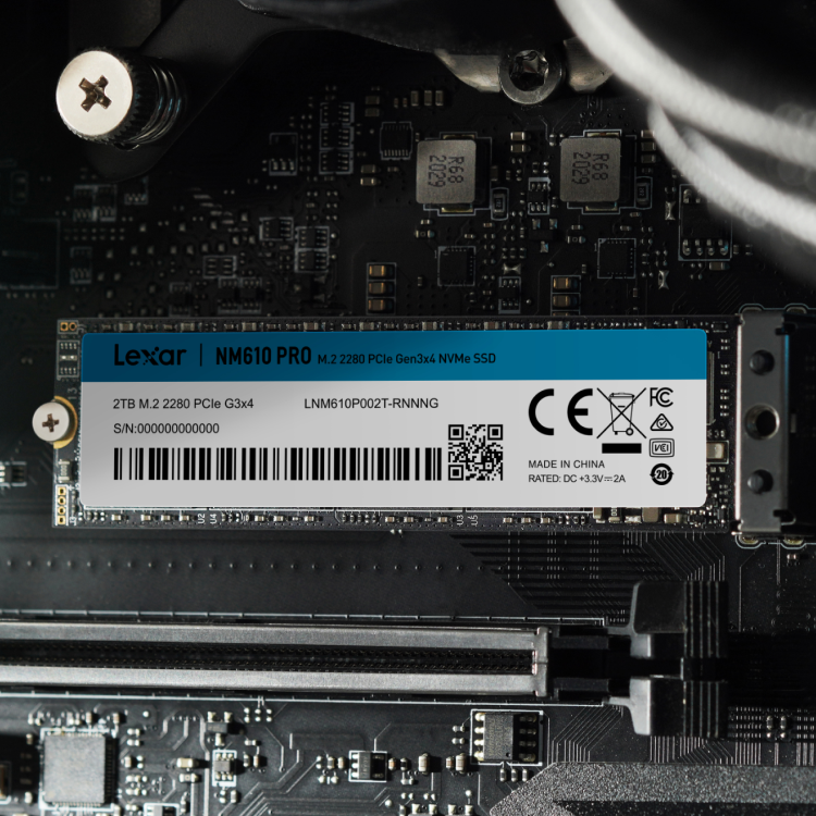 LEXAR M.2 2280 PCIe NVMe Gen3 NM610 PRO SSD