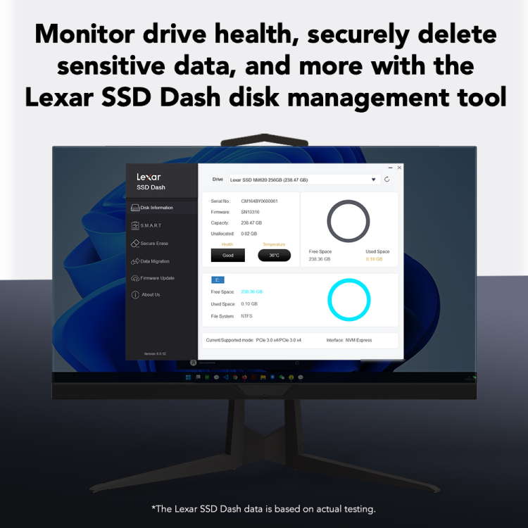 LEXAR M.2 2280 PCIe NVMe Gen3 NM610 PRO SSD