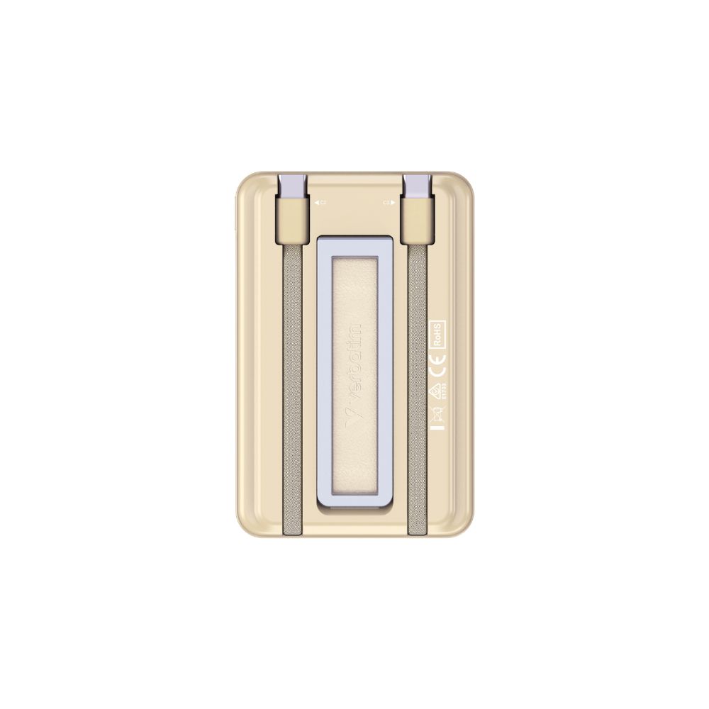 Verbatim Charge 'n' Go 5-in-1 Magnetic Wireless Power Bank