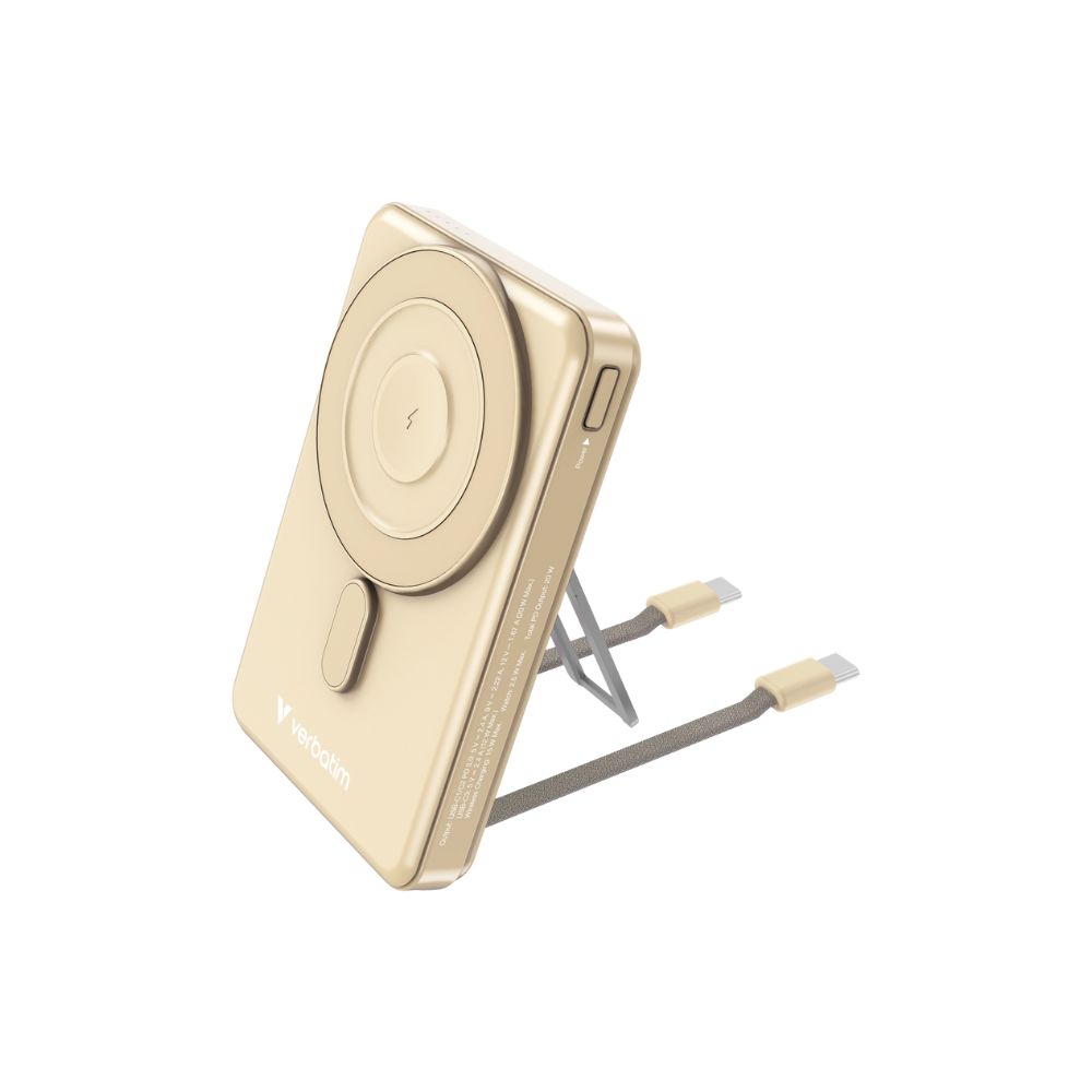 Verbatim Charge 'n' Go 5-in-1 Magnetic Wireless Power Bank