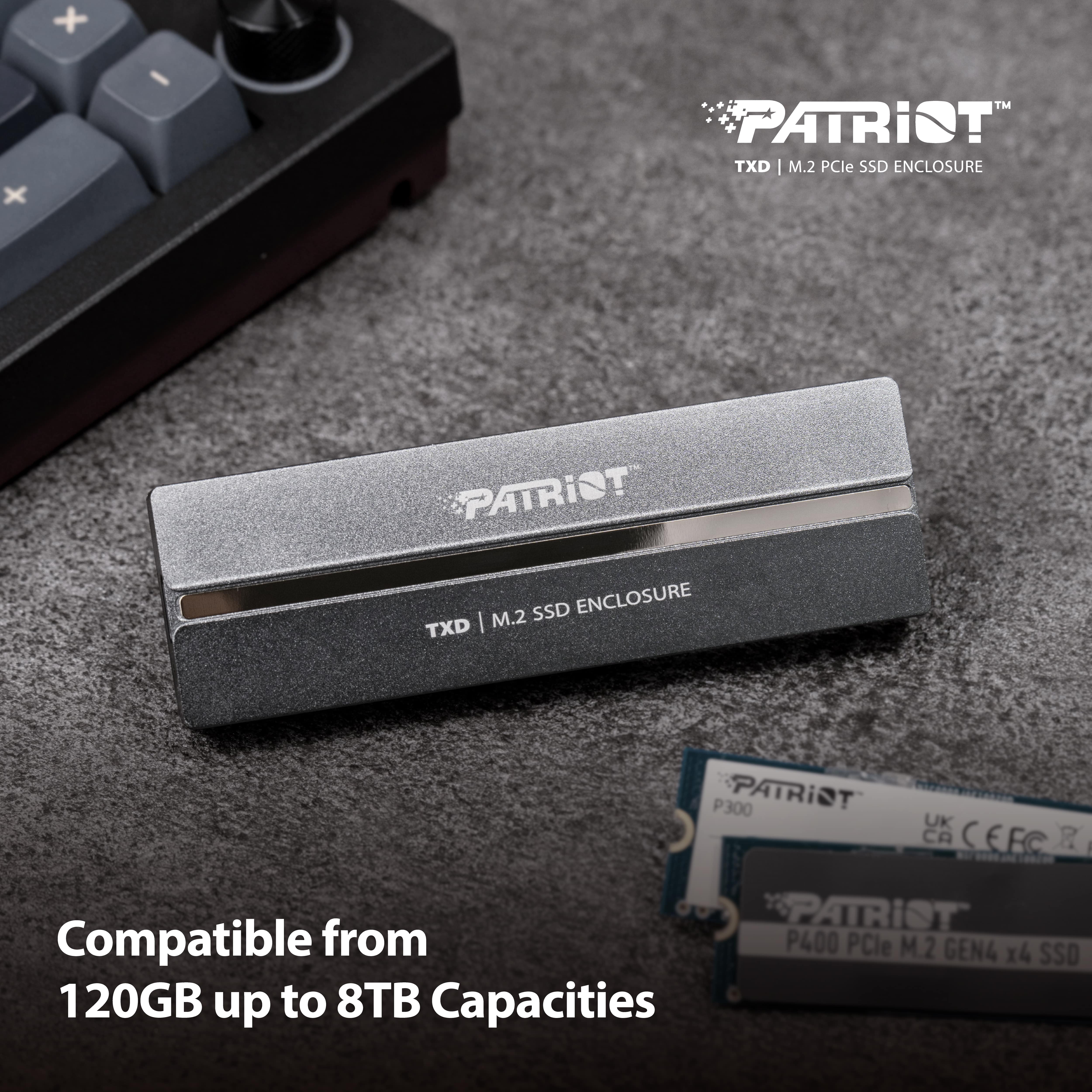 PATRIOT TXD M.2 PCIe NVMe SSD Enclosure