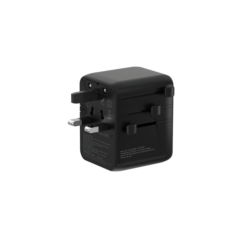 Mophie Essentials GaN 70W Universal Travel Adapter