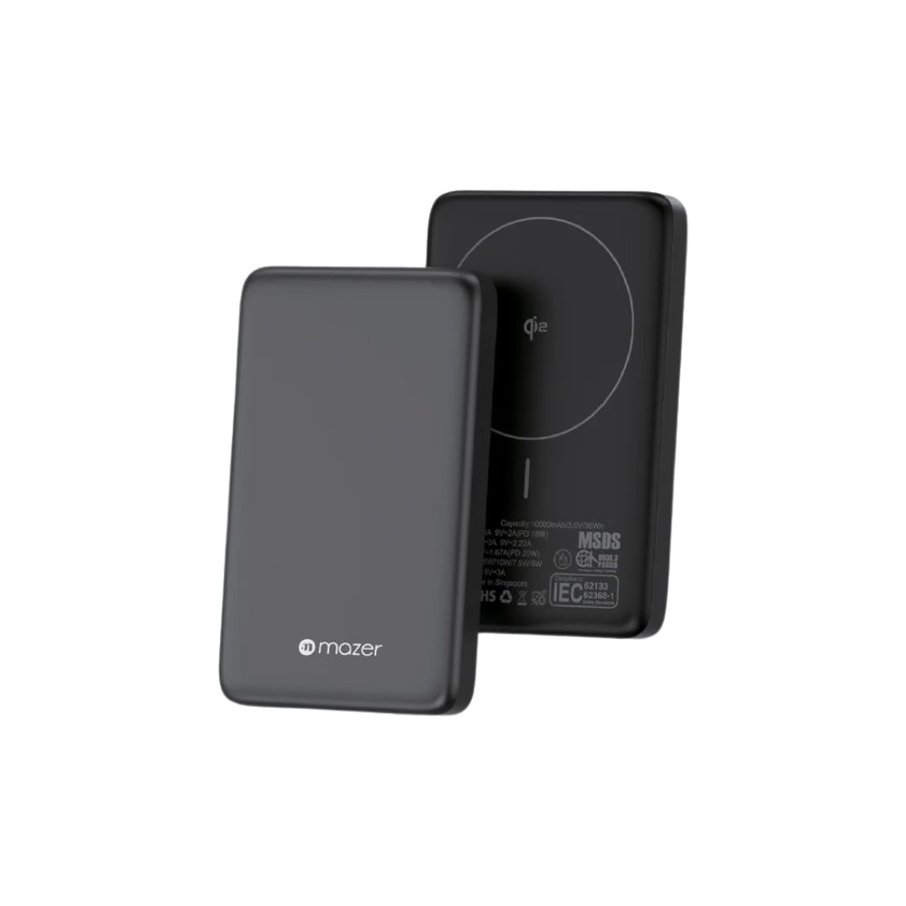 Mazer MagAir21 Ultra Slim Magnetic Wireless Power Bank