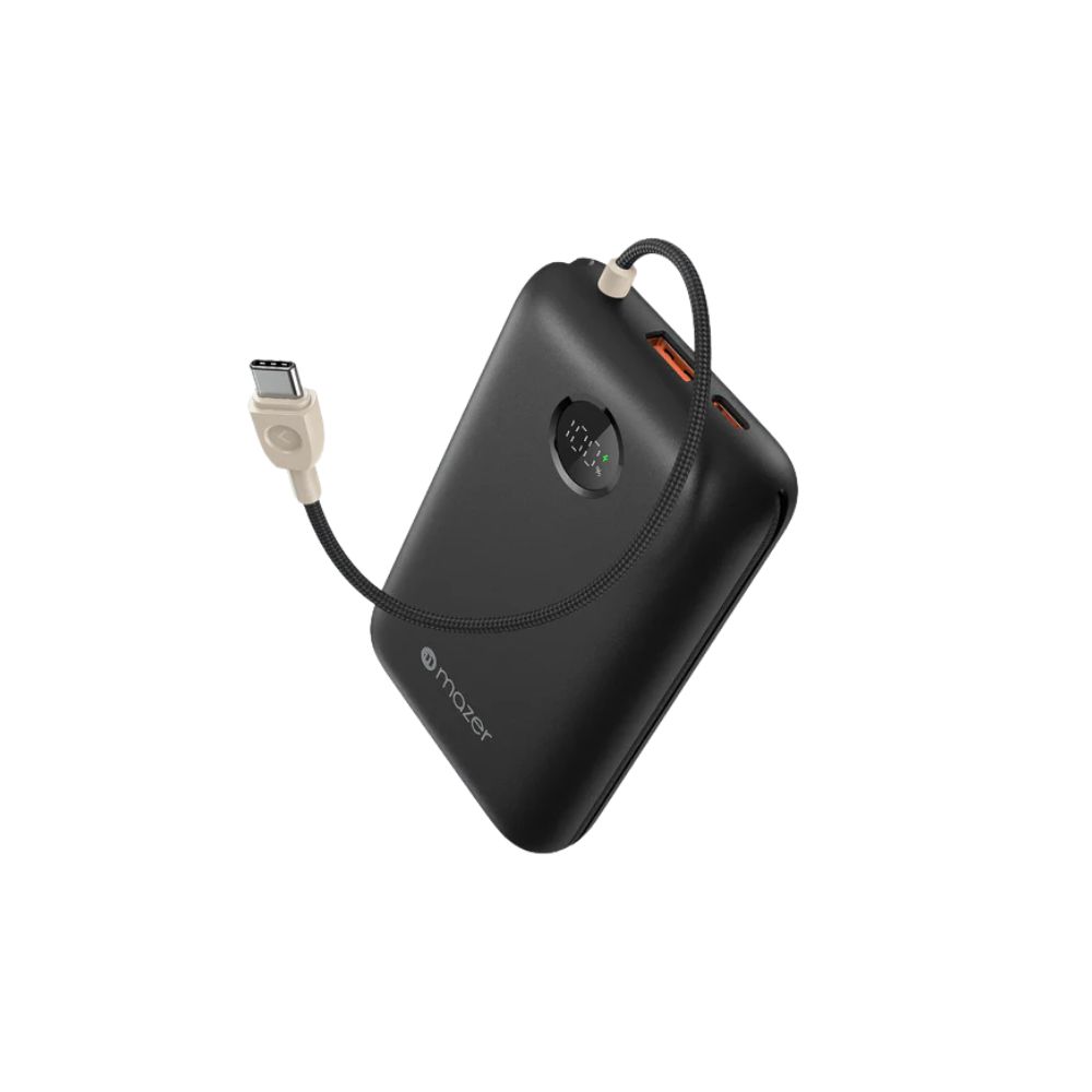 Mazer PowerCharge Link 20V2 Power Bank with Built-in Cable