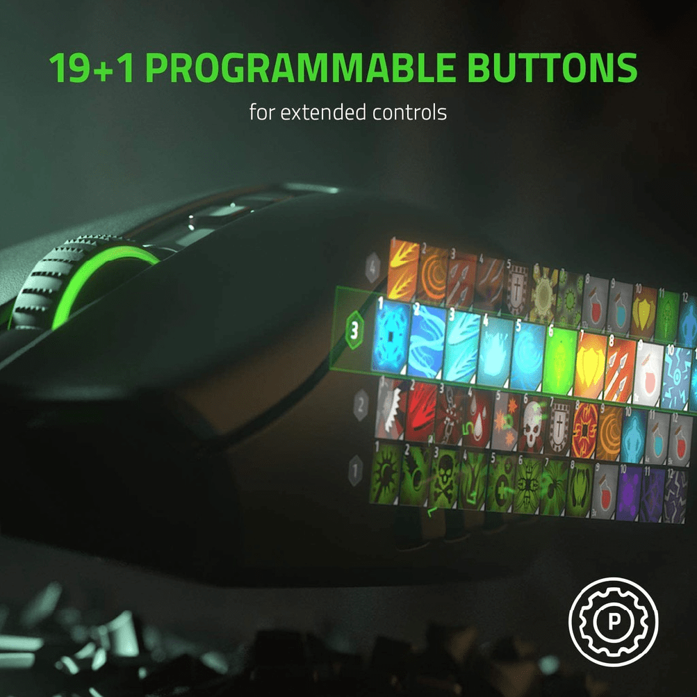 Razer Naga Pro Modular Wireless Mouse with Swappable Side Plates