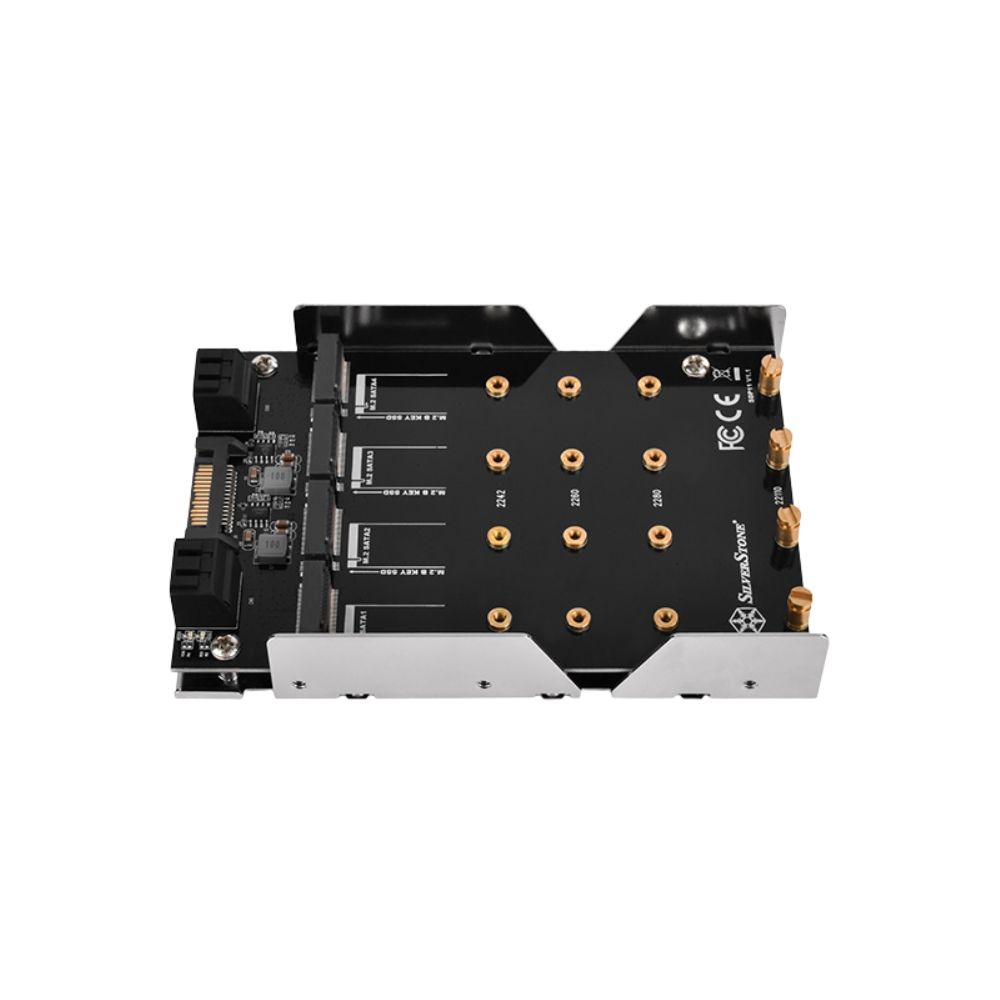 Silverstone Mounting 4-M.2 SATA (NGFF) to 3.5" Drive Bay
